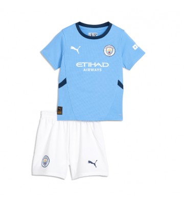 Manchester City Primera Equipación Niños 2024-25 Manga Corta (+ Pantalones cortos)